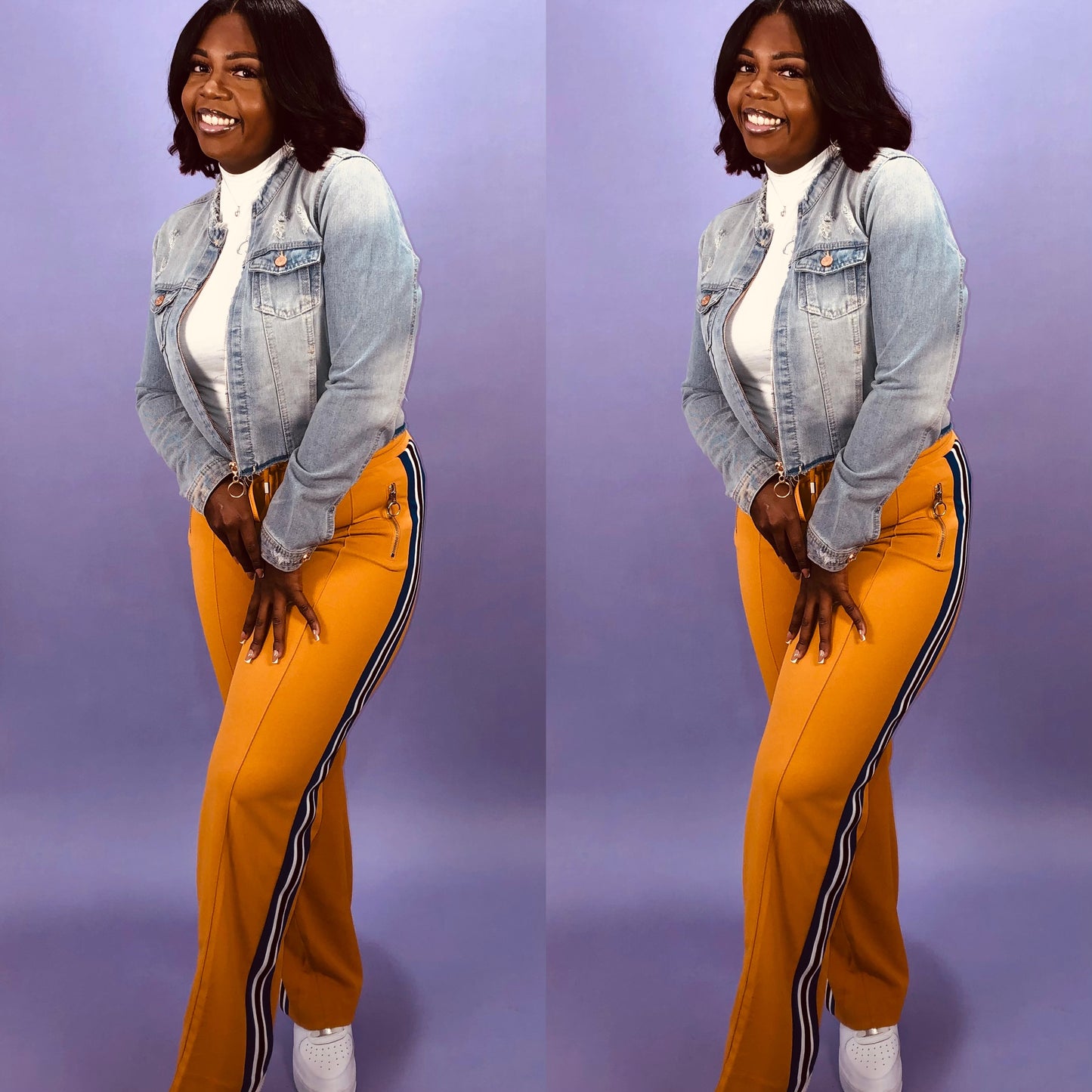 Golden Groove Stripe Pants