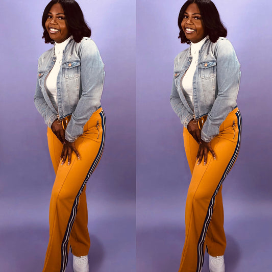 Golden Groove Stripe Pants