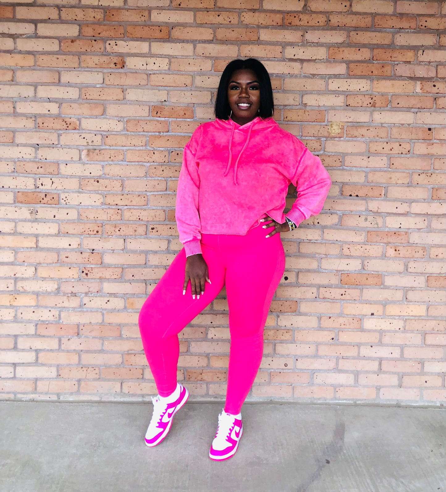 On The Go Cropped Sweatshirt Set