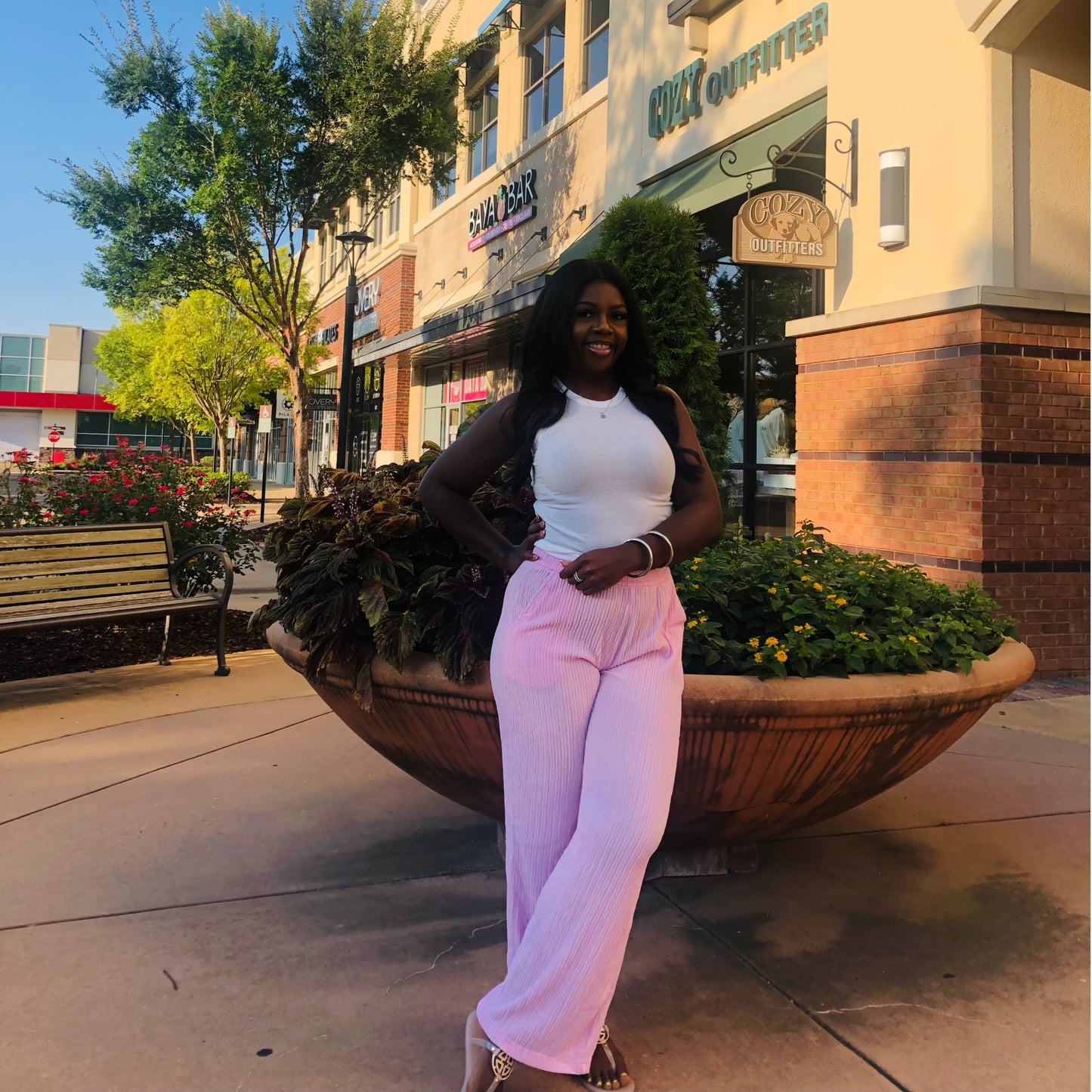 Sweet Pea Crinkle Cut Pants