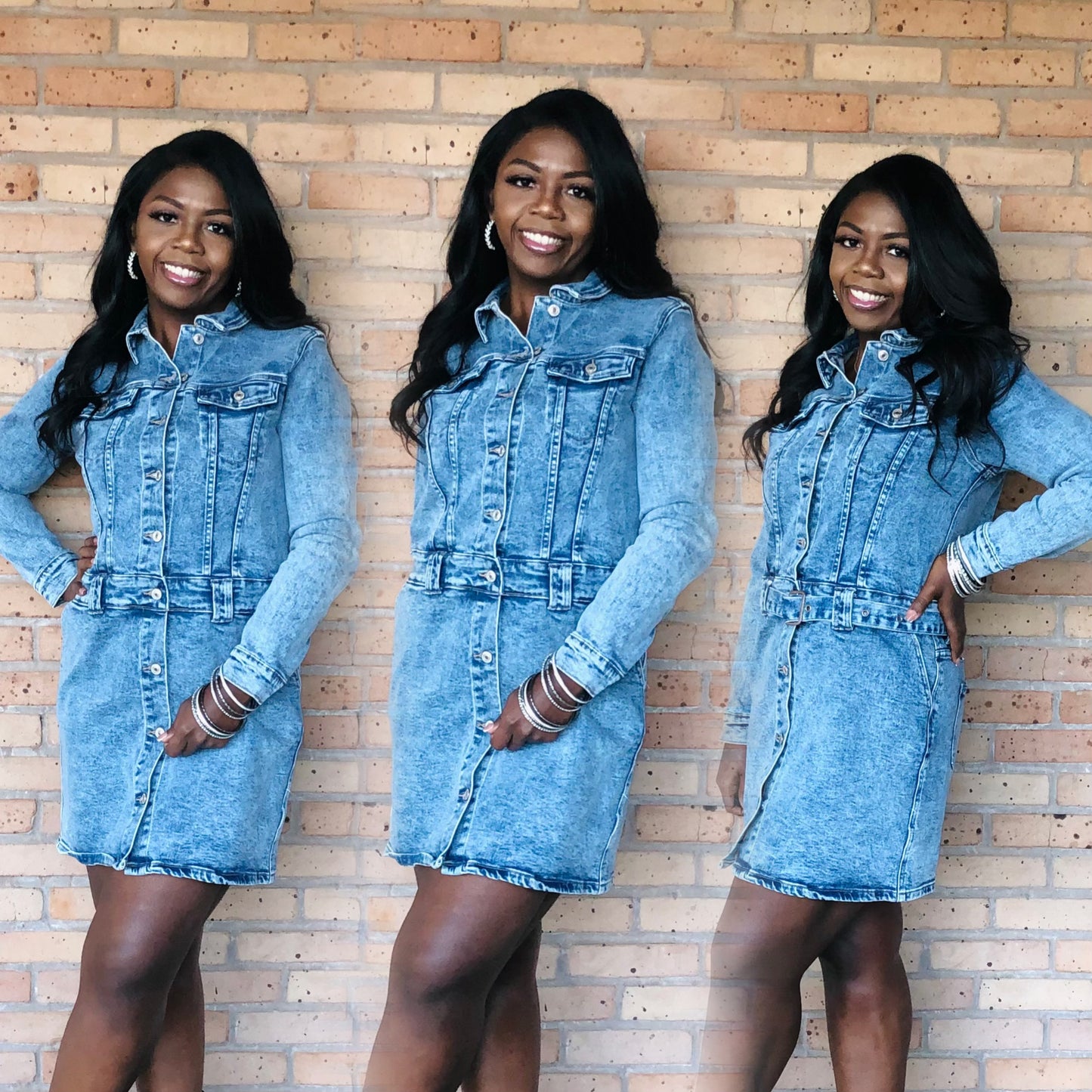 Denim Lovers Belted Dress