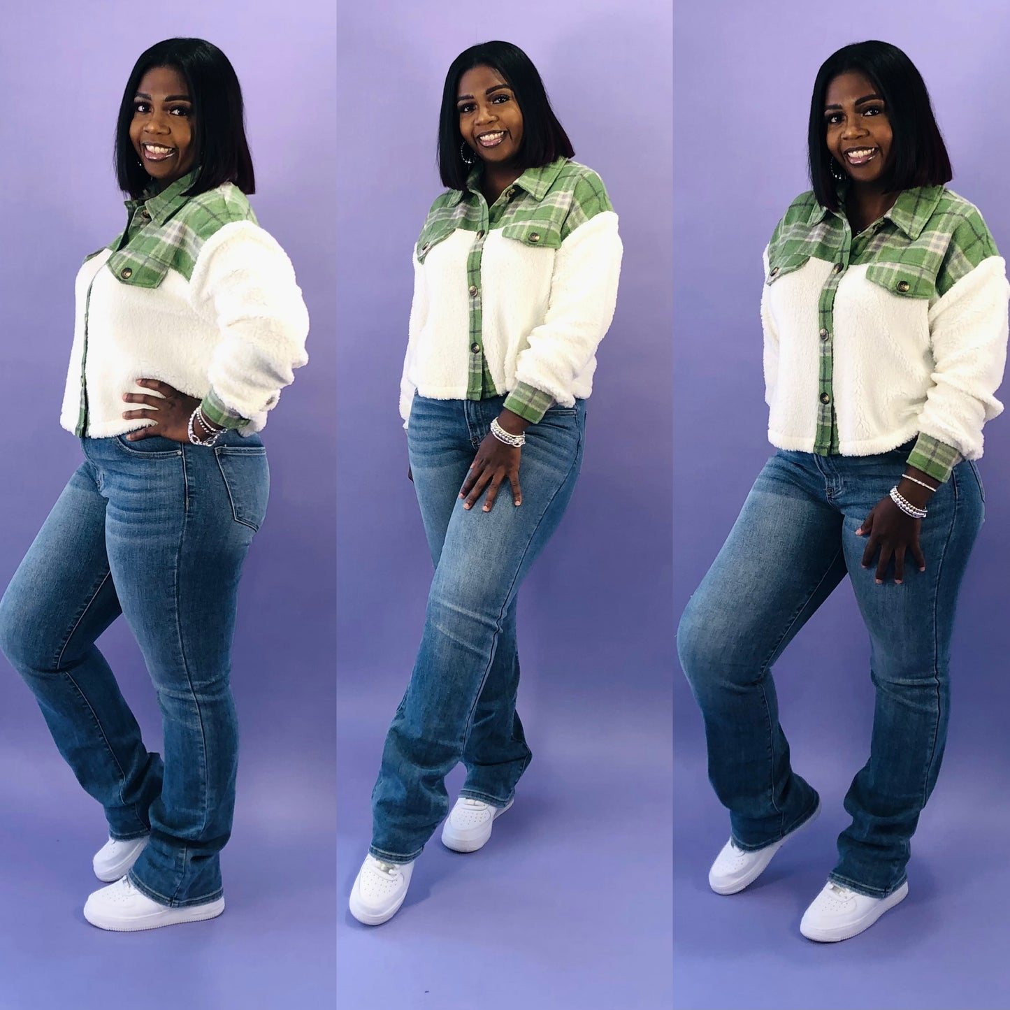 Ivy Green Faux Fur Jacket