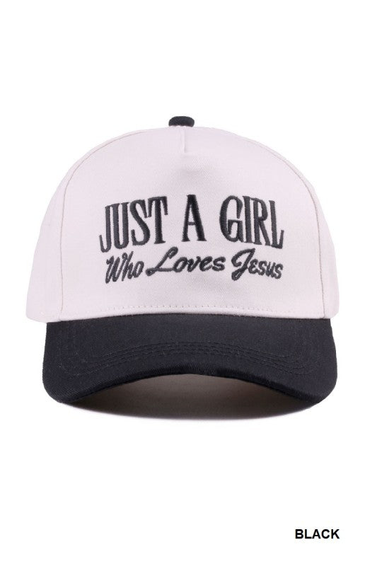 A Girl Who Loves Jesus Black Hat