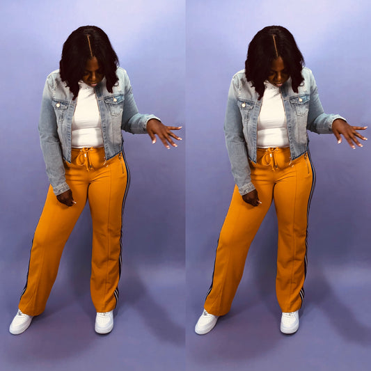 Golden Groove Stripe Pants