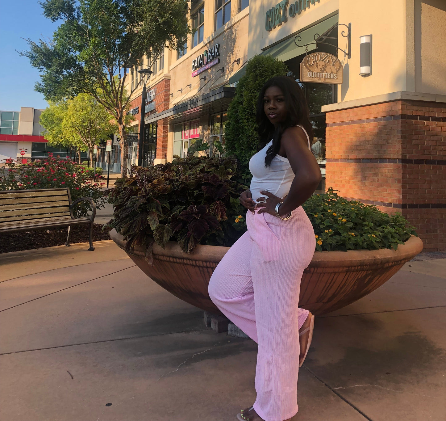 Sweet Pea Crinkle Cut Pants