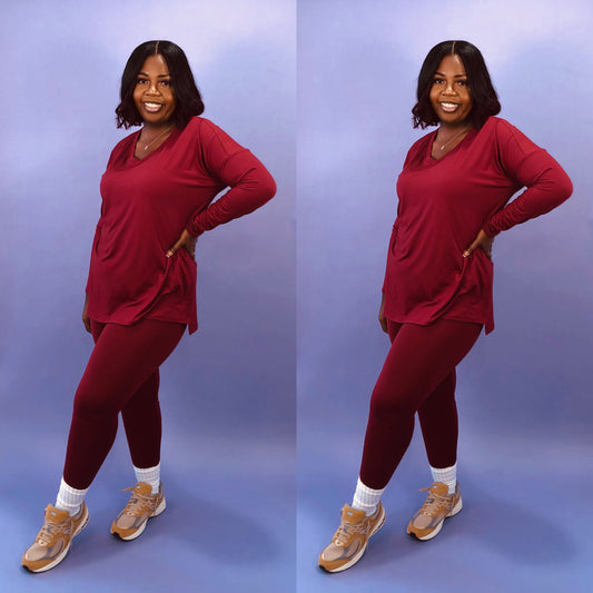 It's Cozy Set Cabernet Curvy