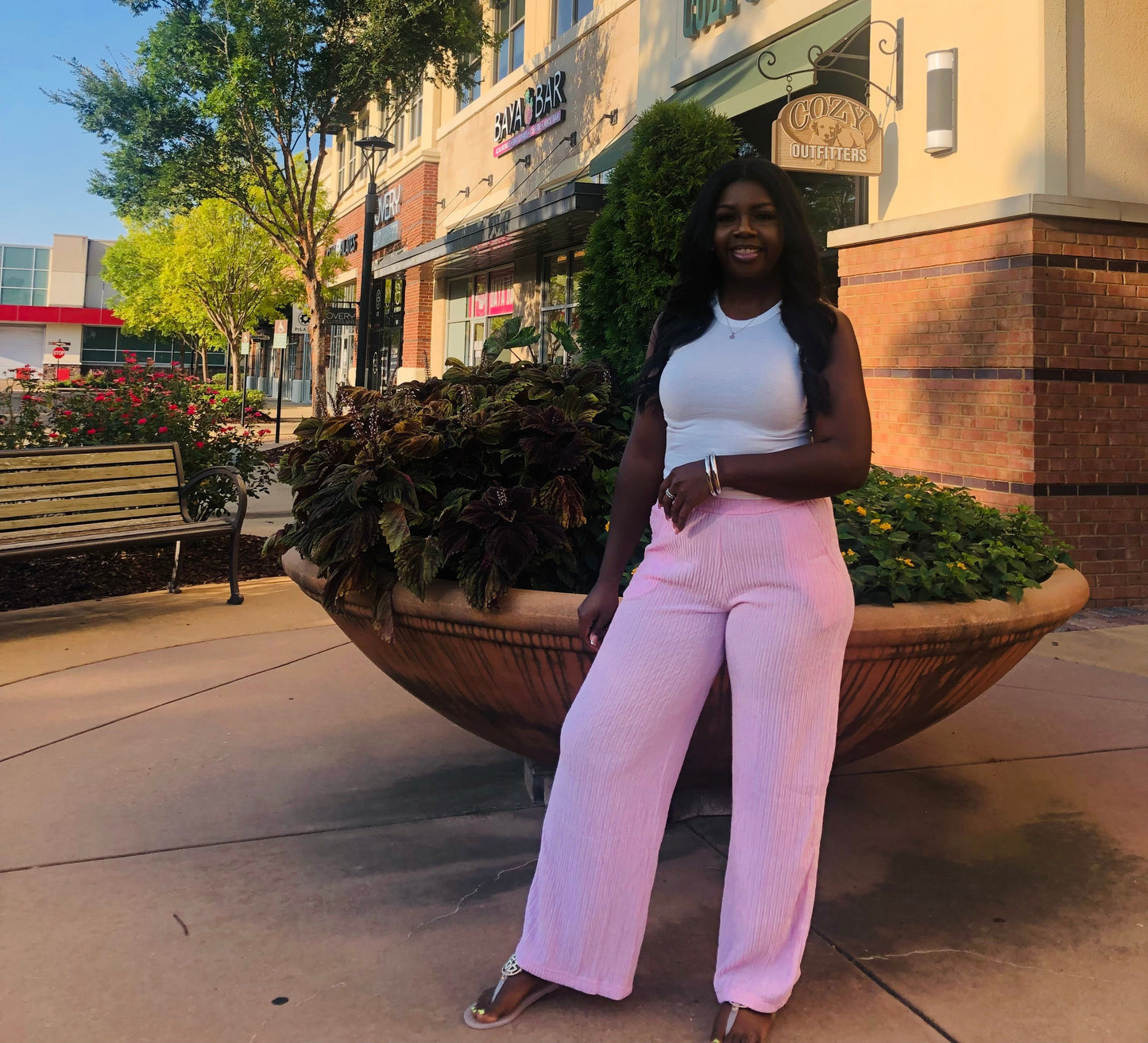 Sweet Pea Crinkle Cut Pants